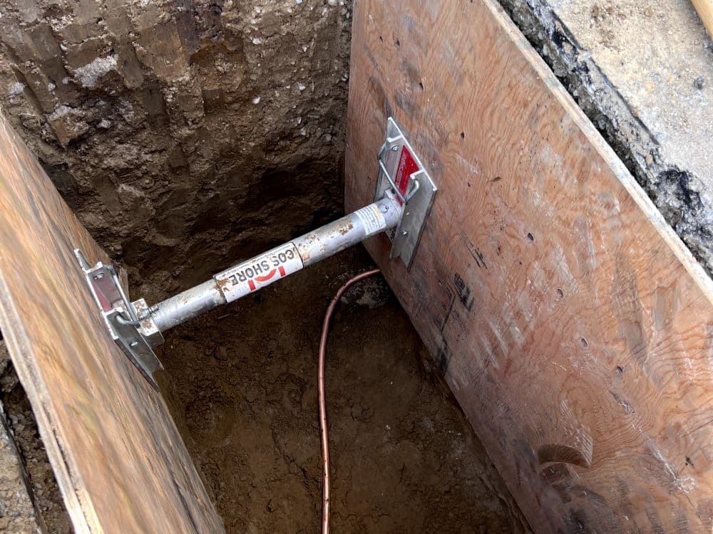 Burst water main repair and replacement at a residential property
