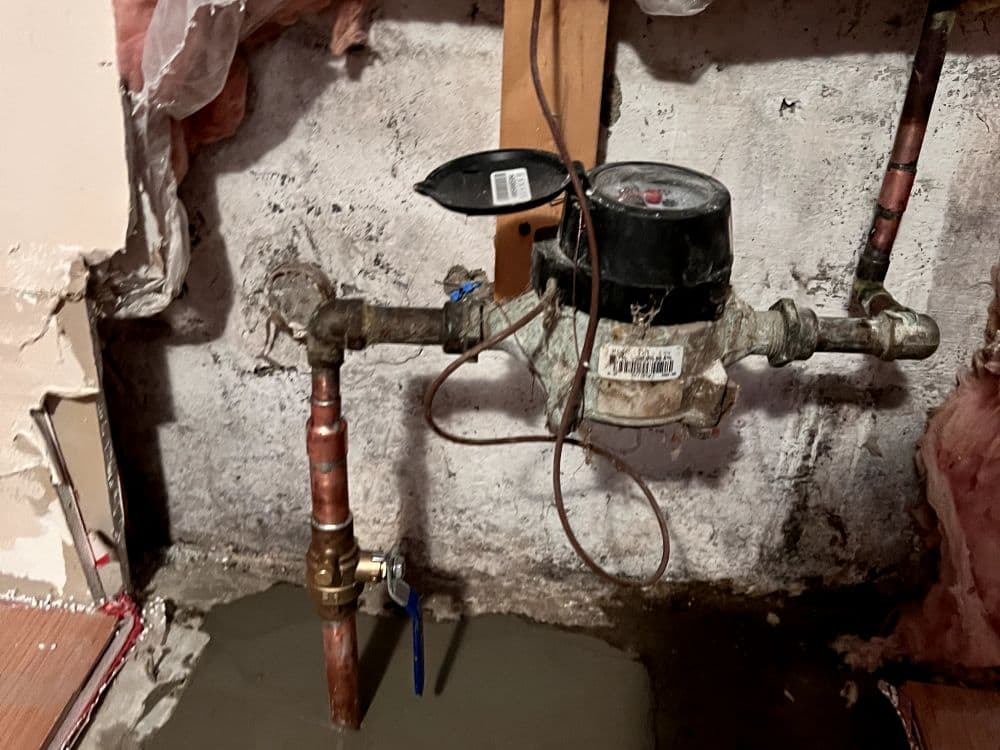 Water line upgrade and replacement work at a home